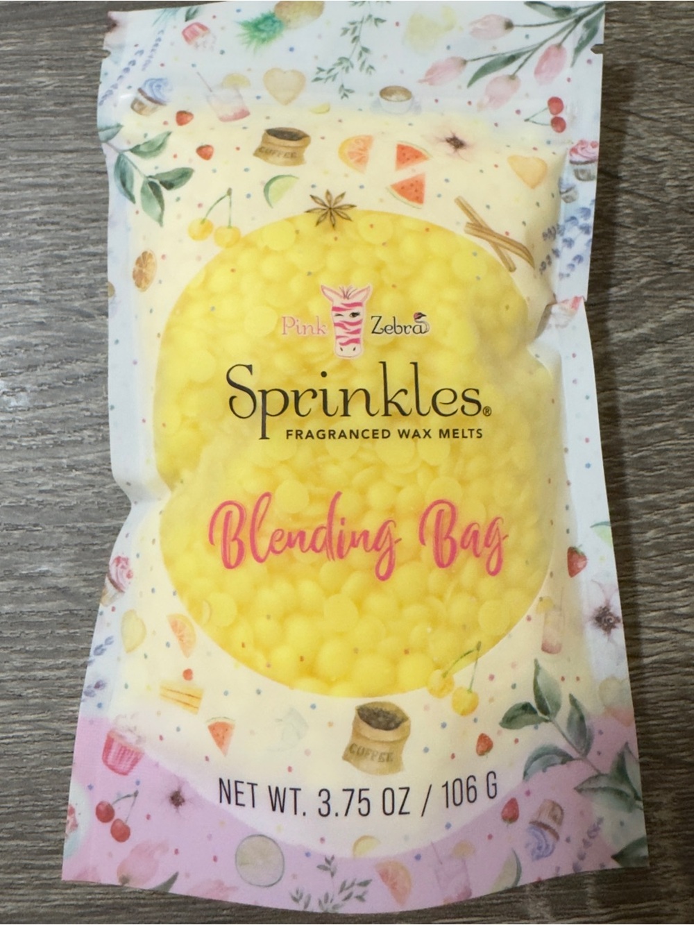 Pink Zebra Yellow Sprinkles Blending Bag Fragranced Wax Melts